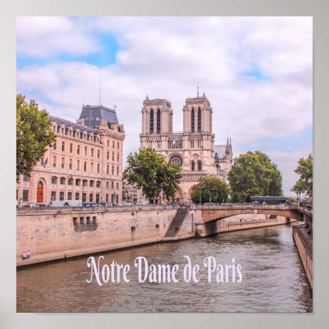 Notre Dame de Paris France Catholic cathedral Poster (Front)