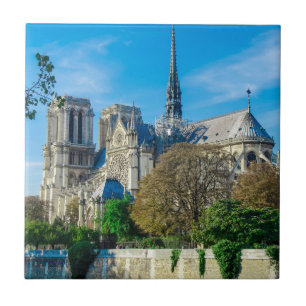 Notre Dame de Paris in France Tile