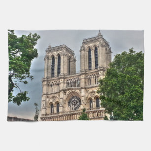 Notre-Dame de Paris Photo Kitchen Towel