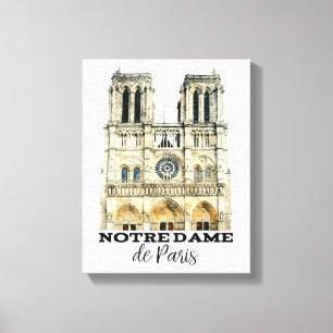Notre-Dame de Paris Souvenir France Cathedral Canvas Print