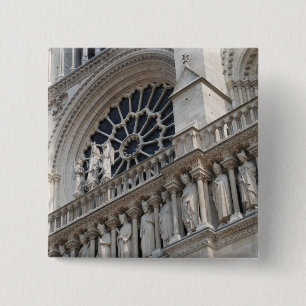 Notre Dame detail 2 Inch Square Button