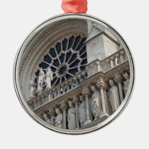 Notre Dame detail Metal Ornament