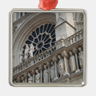 Notre Dame detail Metal Ornament