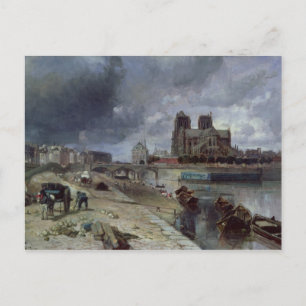 Notre-Dame from the Quai de la Tournelle, 1852 Postcard