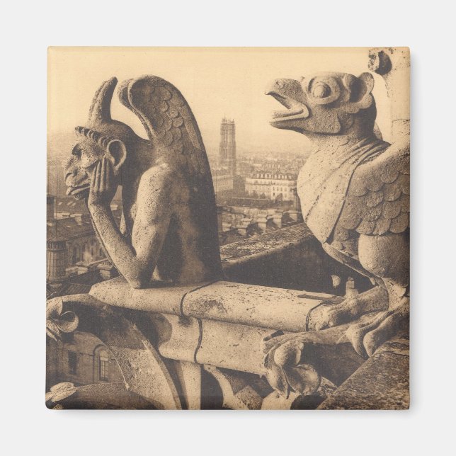 Notre Dame Gargoyle Magnet (Front)
