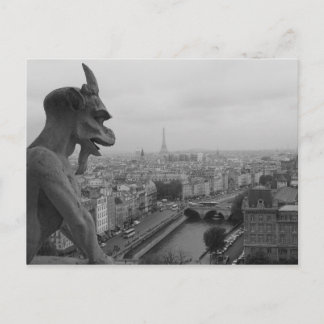 Notre Dame Gargoyle Postcard