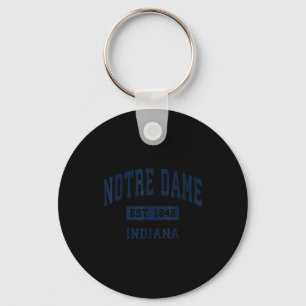 Notre Dame Indiana In Vintage 80s 90s Style Srts D Keychain