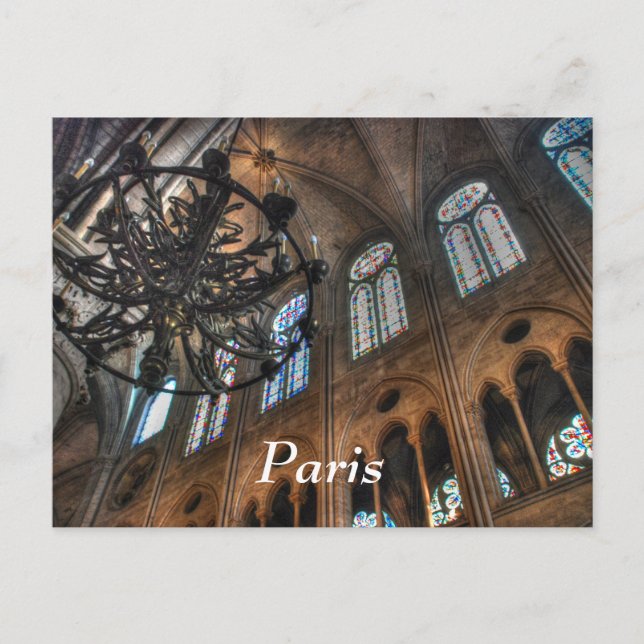 Notre Dame interior Postcard (Front)