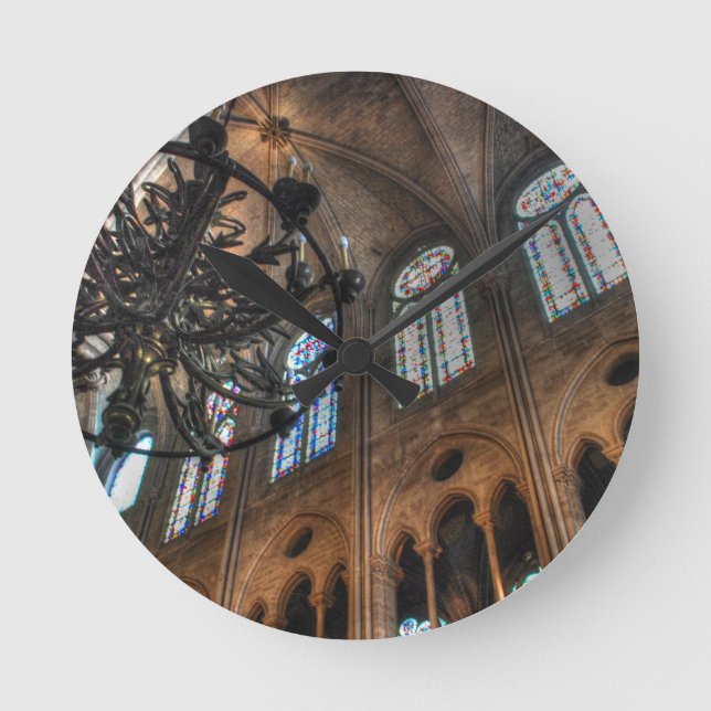 Notre Dame interior Round Clock (Front)