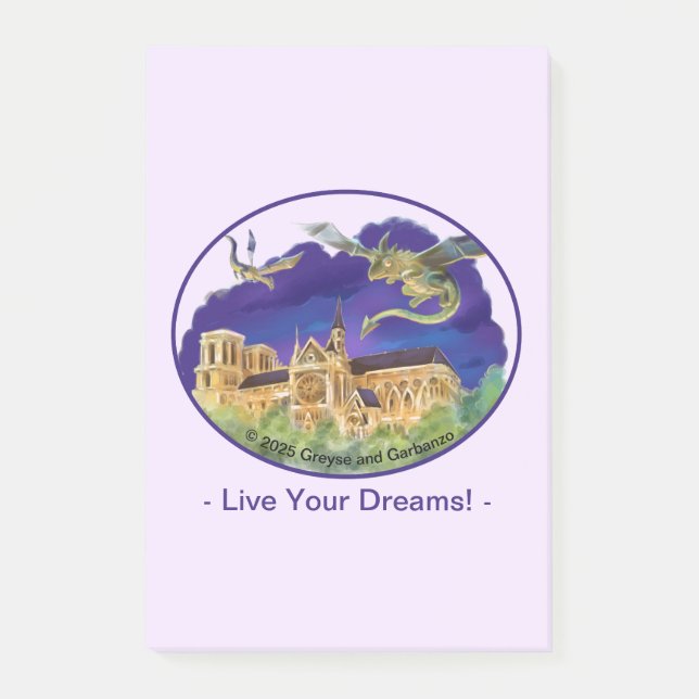 Notre Dame Notes 4" x 6" - Dreams  (Front)