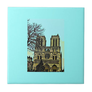 Notre Dame Painting Tile