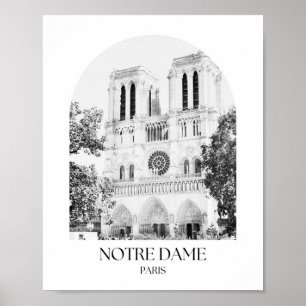 Notre Dame Paris Arch Photo Print