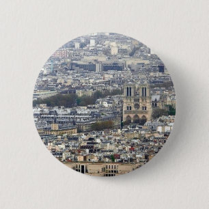 Notre Dame Paris France 2 Inch Round Button