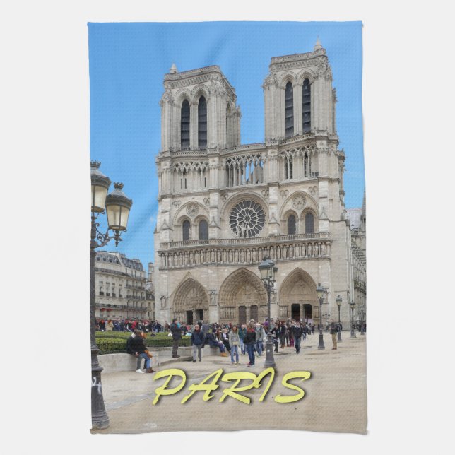 Notre Dame PARIS Kitchen Towel (Vertical)