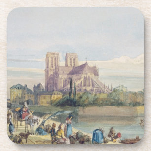 Notre Dame, Paris (w/c on paper) Coaster