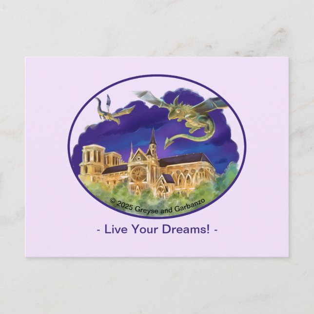 Notre Dame Post Card - Dreams (Front)