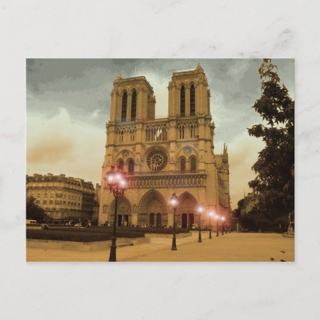 Notre Dame Postcard (Front)