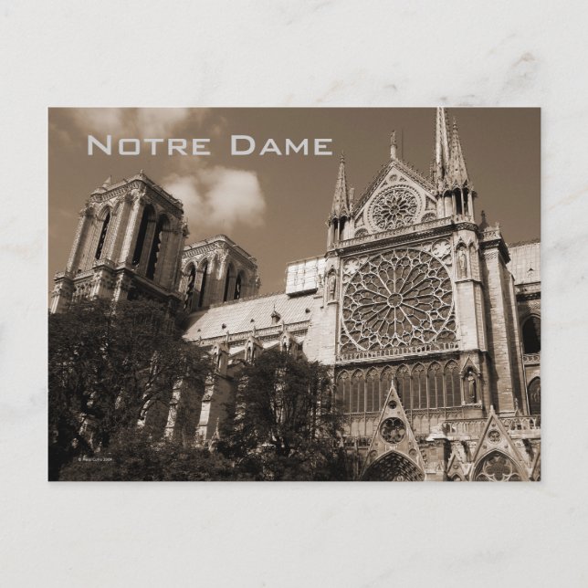 Notre Dame Postcard (Front)