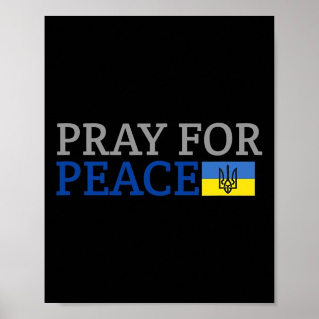 Notre Dame Pray For Peace  Poster (Front)
