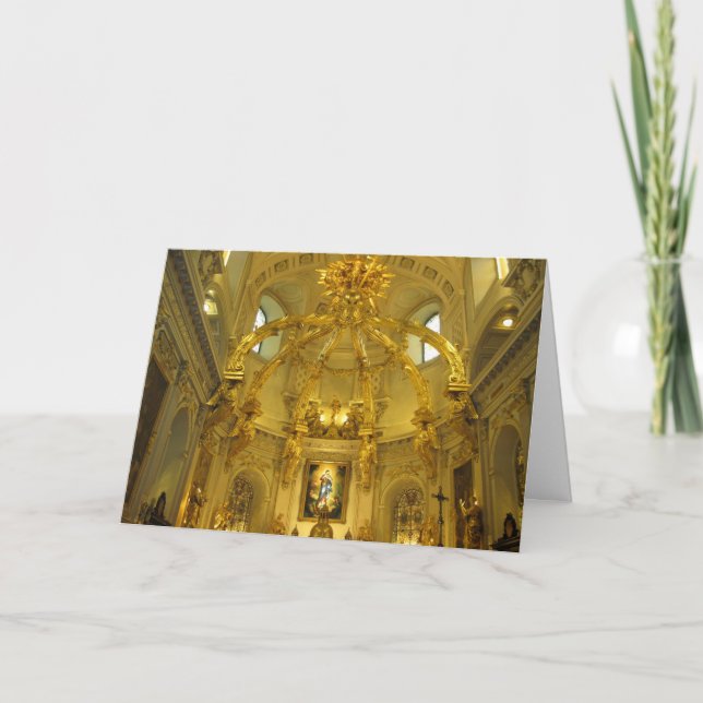 Notre Dame Quebec City, Quebec Christmas Card (Front)