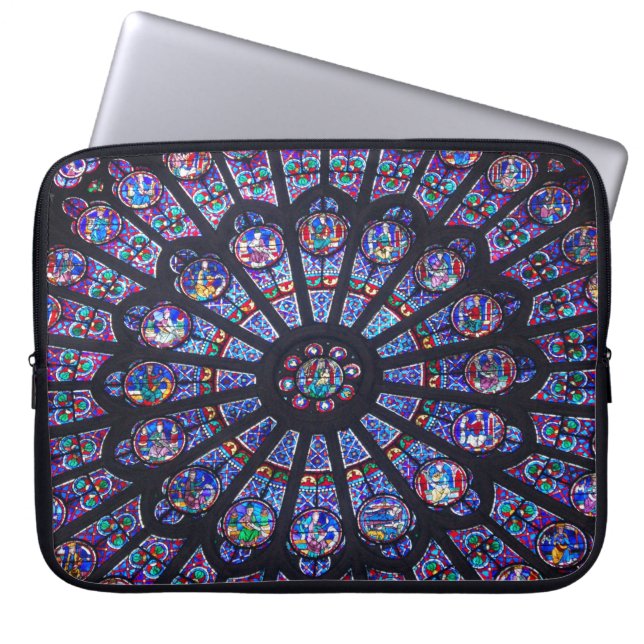 Notre Dame Rose Window Electronics Bag (Front)