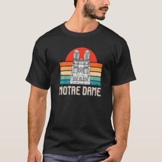 Notre Dame Sunrise In Paris France Church Cathedra T-Shirt