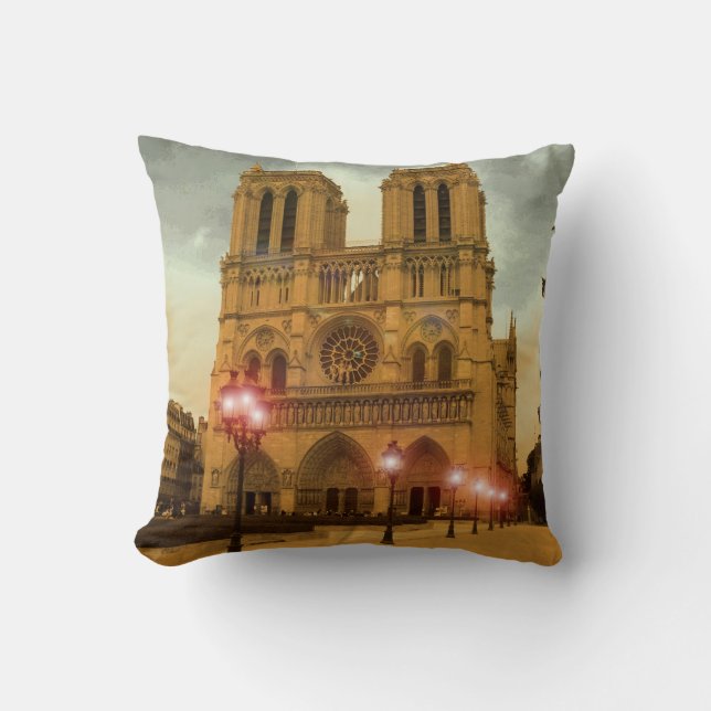 Notre Dame Throw Pillow (Front)