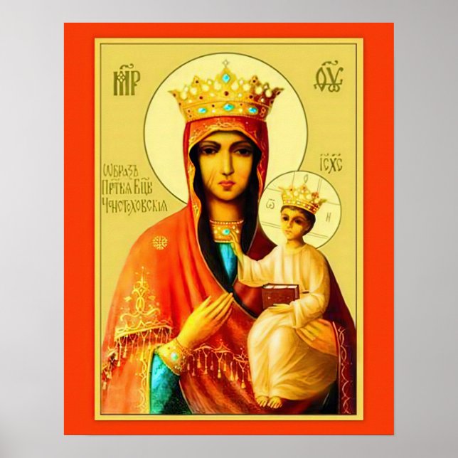 Notre Dame Vierge Marie Czestochowa Poster B (Devant)