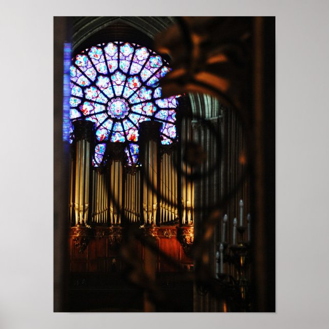Notre Dame's Organ Pipes Poster (Front)