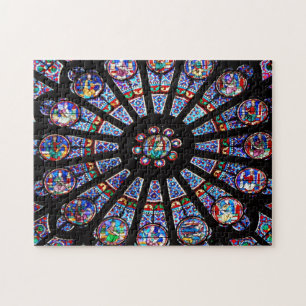 Notre Dame's Stained Glass Jigsaw Puzzle