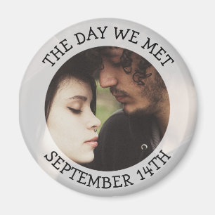 Notre date de mariage Magnet de rappel personnalis