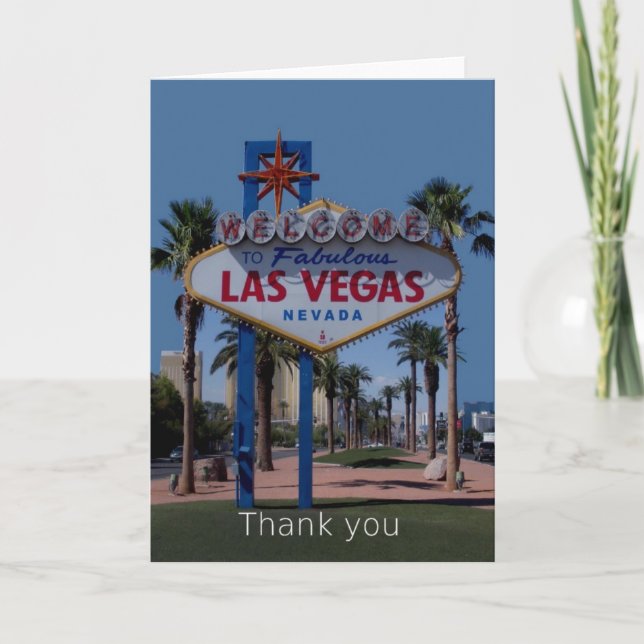 Notre dernier Carte de remerciements Las Vegas 201 (Devant)
