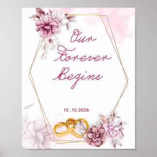 Notre Éternité Commence – Décoration de Mariage Pe
