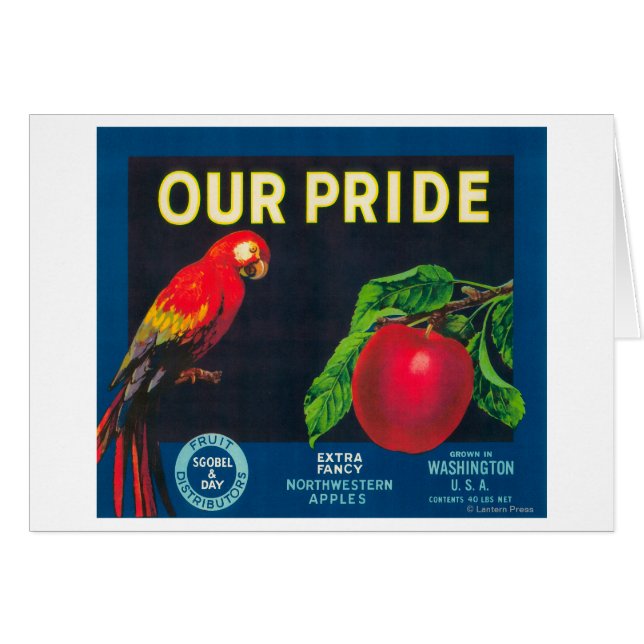Notre Étiquette Apple Pride - État de Washington (Devant horizontal)