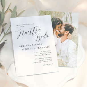Notre Faire-Part de Mariage Calligraphie et Photo