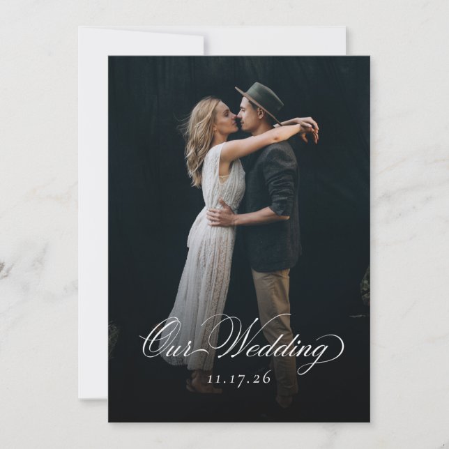 Notre Faire-part de mariage photo Mariage (Devant)