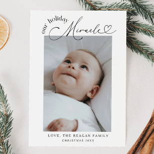 Notre Faire-part de naissance de Noël Miracle Holi