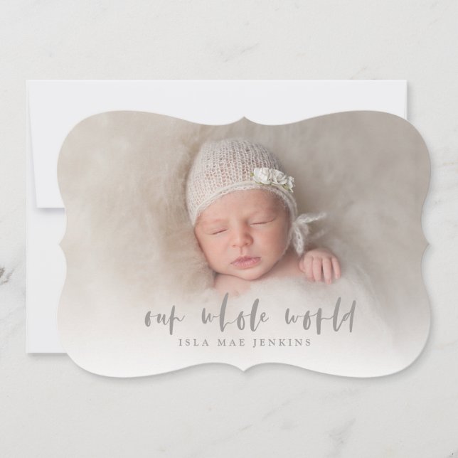 notre faire-part de naissance mondial (Devant)