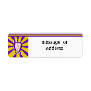 NOTRE GRAD Couleurs École Purple&Gold 'ZOOM' Cadre