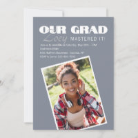 Notre Grad Photo Graduation Invitation