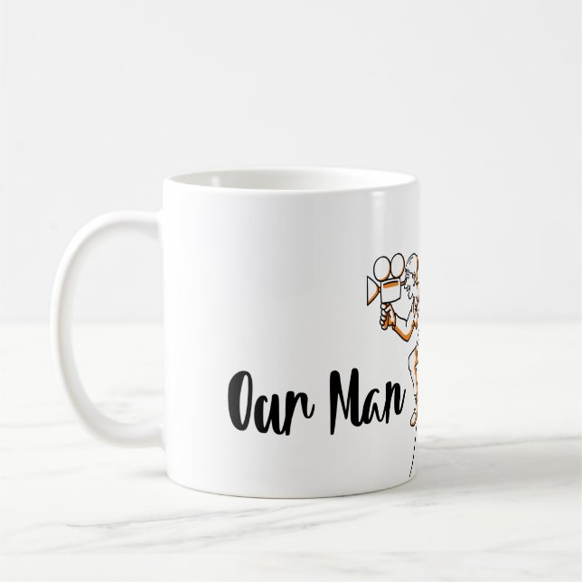 Notre homme à Berlin - Tasse (orange) (Gauche)