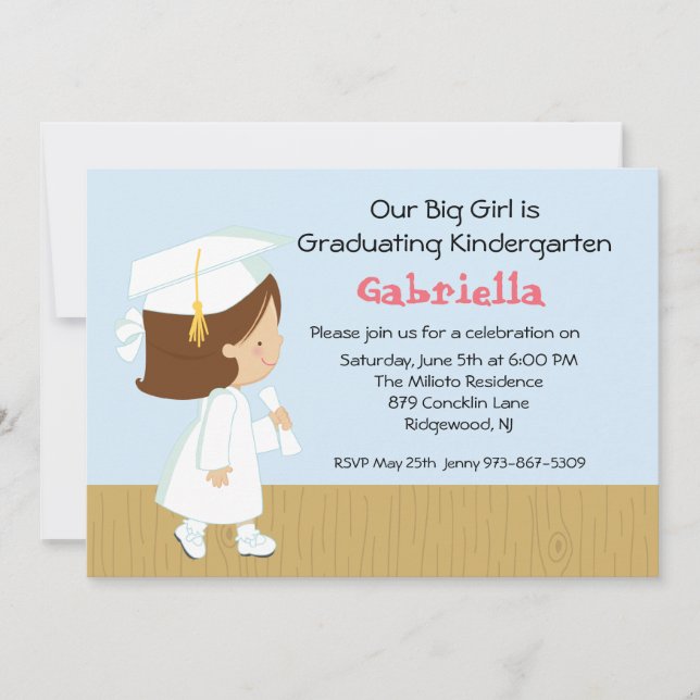 Notre invitation de l'obtention du diplôme de (Devant)