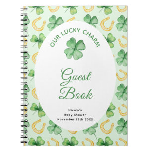 Notre livre d'or de baby shower St Patrick Lucky C