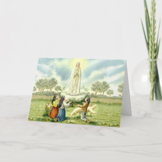Notre Madame de carte de Fatima (Devant)