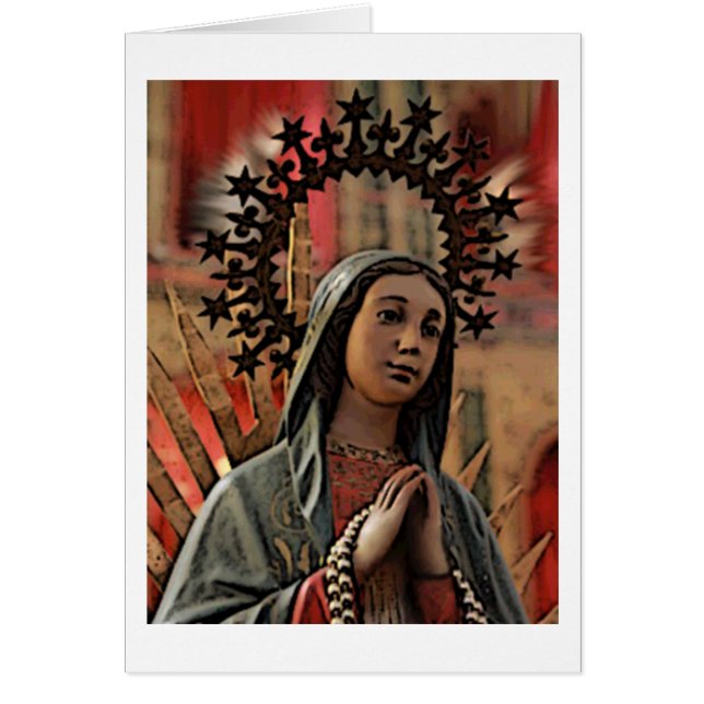 Notre Madame de carte vierge de Guadalupe (Devant)