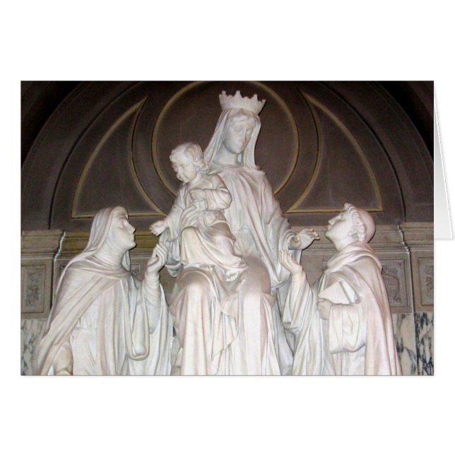 Notre Madame de statue du mont Carmel (Devant horizontal)