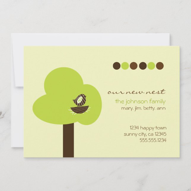 Notre nouveau Faire-part de nid (Devant)