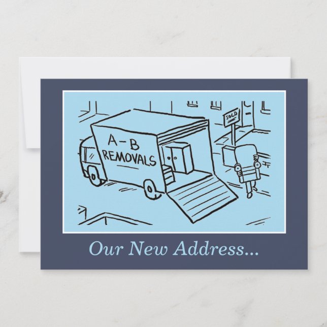 Notre nouvelle carte de Faire-part d'adresse. (Devant)