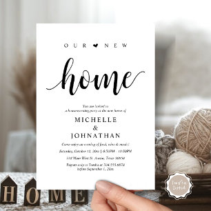 Notre nouvelle maison, Cartes d'invitation pour la