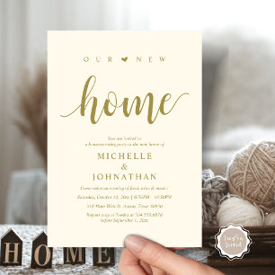 Notre nouvelle maison, Cartes d'invitation pour la